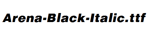 Arena-Black-Italic.ttf