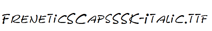 FreneticSCapsSSK-Italic.ttf