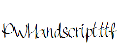 PWHandscript.ttf