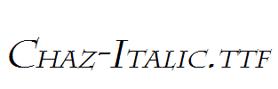 Chaz-Italic.ttf