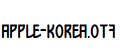 Apple-Korea.otf