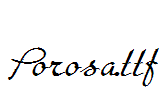 Porosa.ttf