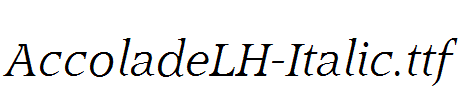 AccoladeLH-Italic.ttf