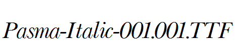 Pasma-Italic-001.001.ttf