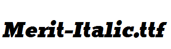 Merit-Italic.ttf