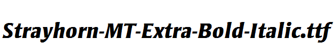 Strayhorn-MT-Extra-Bold-Italic.ttf