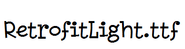 RetrofitLight.ttf