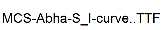 MCS-Abha-S_I-curve..ttf