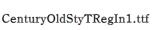 CenturyOldStyTRegIn1.ttf