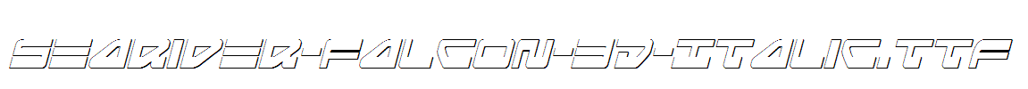 Searider-Falcon-3D-Italic.ttf