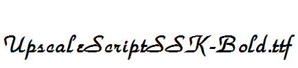 UpscaleScriptSSK-Bold.ttf