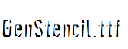 GenStencil.ttf