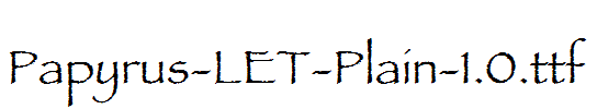 Papyrus-LET-Plain-1.0.ttf