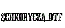 Schkorycza.otf