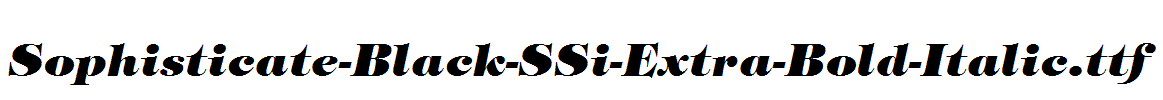 Sophisticate-Black-SSi-Extra-Bold-Italic.ttf