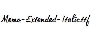 Memo-Extended-Italic.ttf