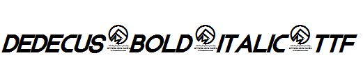 Dedecus-Bold-Italic.ttf