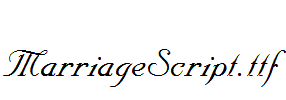 MarriageScript.ttf