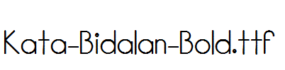 Kata-Bidalan-Bold.ttf