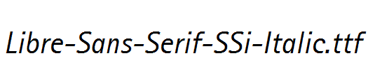 Libre-Sans-Serif-SSi-Italic.ttf