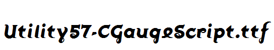 Utility57-CGaugeScript.ttf