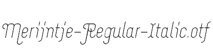 Merijntje-Regular-Italic.otf