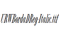 URWBordaDReg-Italic.ttf