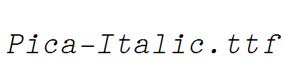 Pica-Italic.ttf