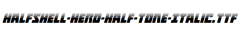 Halfshell-Hero-Half-Tone-Italic.ttf