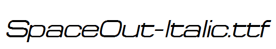 SpaceOut-Italic.ttf