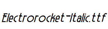 Electrorocket-Italic.otf