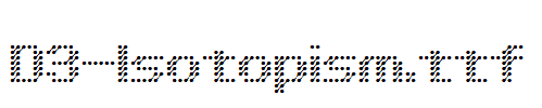 D3-Isotopism.ttf