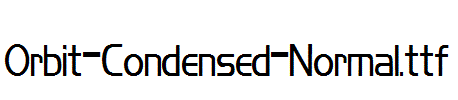 Orbit-Condensed-Normal.ttf