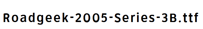 Roadgeek-2005-Series-3B.ttf