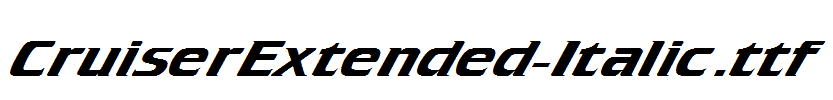 CruiserExtended-Italic.ttf