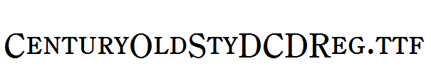 CenturyOldStyDCDReg.ttf