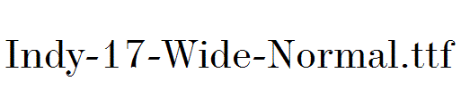 Indy-17-Wide-Normal.ttf