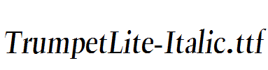 TrumpetLite-Italic.ttf