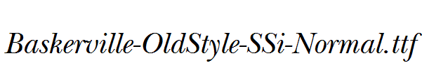 Baskerville-OldStyle-SSi-Normal.ttf