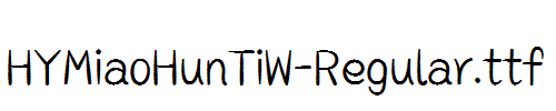 HYMiaoHunTiW-Regular.ttf