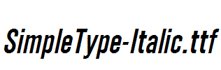 SimpleType-Italic.ttf