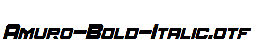 Amuro-Bold-Italic.otf