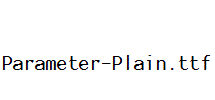 Parameter-Plain.ttf