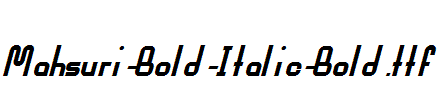 Mahsuri-Bold-Italic-Bold.ttf