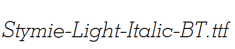 Stymie-Light-Italic-BT.ttf