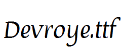 Devroye.ttf