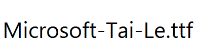 Microsoft-Tai-Le.ttf