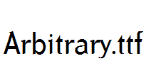 Arbitrary.ttf