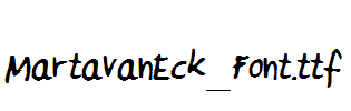 MartavanEck_Font.ttf