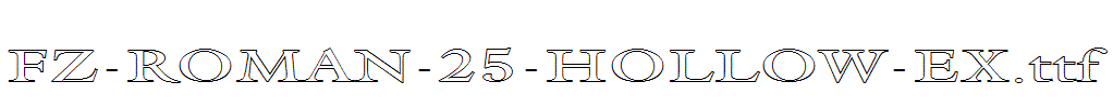 FZ-ROMAN-25-HOLLOW-EX.ttf